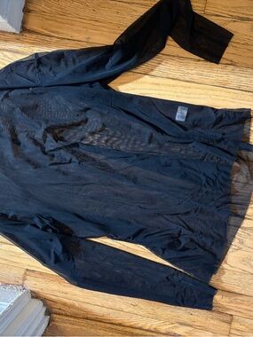 Universal Standard Black Sheer Mesh Top
